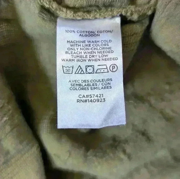 Ann Taylor Loft Green Long Sleeve, Button Down Pullover, Embroidered, Top XS - Picture 5 of 10